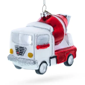 Rugged Concrete Mixer - Blown Glass Christmas Ornament - CaringForTots - Professional Baby and Children's Products | Caring for Growth, Caring for Every Moment* Christmas Tree Ornaments