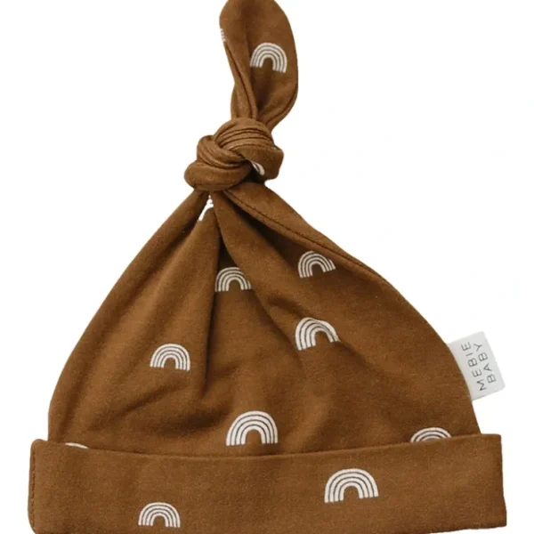 Rust Rainbow Newborn Knot Hat - CaringForTots - Professional Baby and Children's Products | Caring for Growth, Caring for Every Moment* Baby Hats