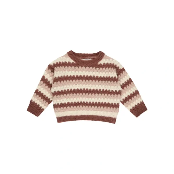 Clothing | Rylee + Cru Aspen Sweater - Multi Stripe - CaringForTots - Professional Baby and Children's Products | Caring for Growth, Caring for Every Moment