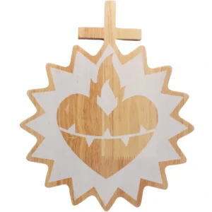 Sacred Heart Of Jesus Wooden Wall Decor - CaringForTots - Professional Baby and Children's Products | Caring for Growth, Caring for Every Moment* -