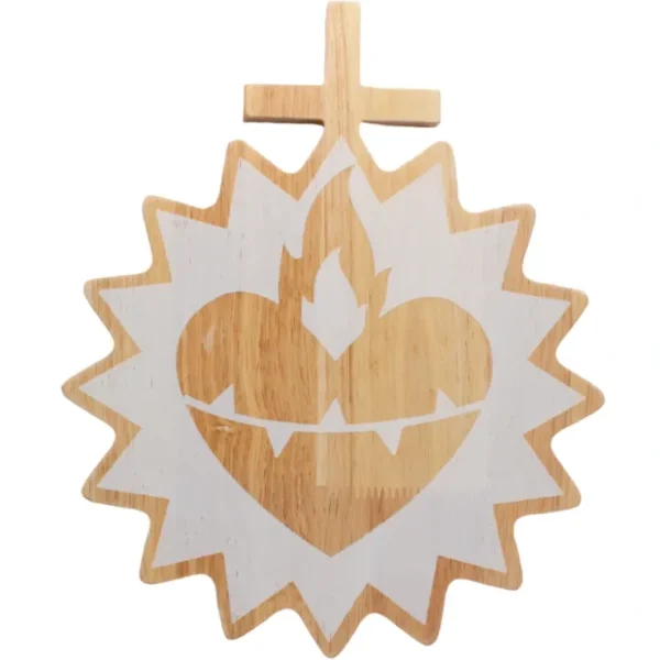 Sacred Heart Of Jesus Wooden Wall Decor - CaringForTots - Professional Baby and Children's Products | Caring for Growth, Caring for Every Moment* -