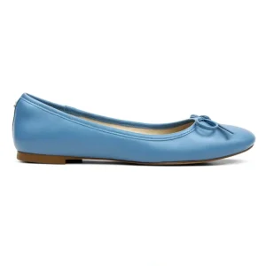 Sadie Ballet Flat In Aqua Nappa Leather - CaringForTots - Professional Baby and Children's Products | Caring for Growth, Caring for Every Moment* Flats