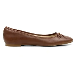 Sadie Ballet Flat In Brown Nappa Leather - CaringForTots - Professional Baby and Children's Products | Caring for Growth, Caring for Every Moment* Flats