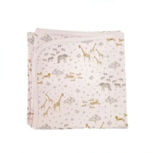 Safari Blanket, Pink - CaringForTots - Professional Baby and Children's Products | Caring for Growth, Caring for Every Moment* Baby Blankets
