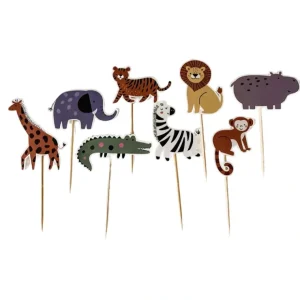 Safari Cupcake Toppers - CaringForTots - Professional Baby and Children's Products | Caring for Growth, Caring for Every Moment* Cake Decor