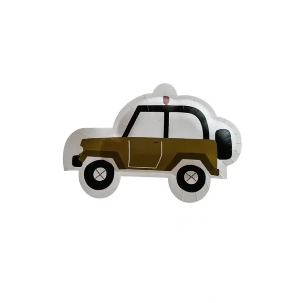 Safari Jeep Plate - CaringForTots - Professional Baby and Children's Products | Caring for Growth, Caring for Every Moment* Party Plates