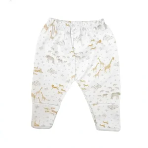Safari Pima Pants, White - CaringForTots - Professional Baby and Children's Products | Caring for Growth, Caring for Every Moment* PANT