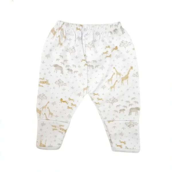 Safari Pima Pants, White - CaringForTots - Professional Baby and Children's Products | Caring for Growth, Caring for Every Moment* PANT