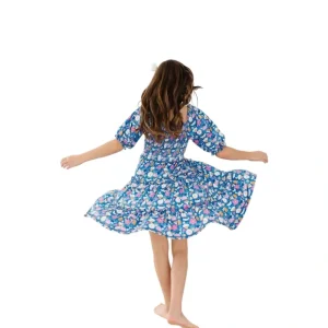 Sale Fluttering Flowers Smocked Ruffle Dress - CaringForTots - Professional Baby and Children's Products | Caring for Growth, Caring for Every Moment* Dresses - Twirl