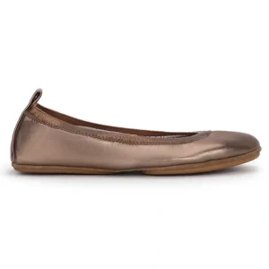 Samara Foldable Ballet Flat In Bronze Metallic Leather - CaringForTots - Professional Baby and Children's Products | Caring for Growth, Caring for Every Moment* Flats