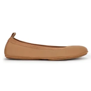 Samara Foldable Ballet Flat In Whiskey Leather - CaringForTots - Professional Baby and Children's Products | Caring for Growth, Caring for Every Moment* Flats