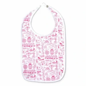 San Francisco Baby Bib - Peony Pink - San Francisco - Peony Pink - CaringForTots - Professional Baby and Children's Products | Caring for Growth, Caring for Every Moment* Bibs