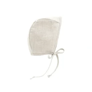 Sand Linen Bonnet Cotton-Lined - CaringForTots - Professional Baby and Children's Products | Caring for Growth, Caring for Every Moment* Bonnets