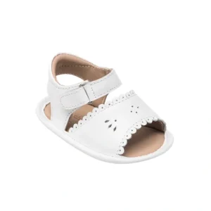 Sandal W/scallop White - CaringForTots - Professional Baby and Children's Products | Caring for Growth, Caring for Every Moment* Sandals