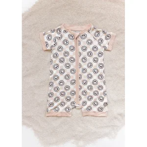 Sandy Smiles Checkers Dream Shortie - CaringForTots - Professional Baby and Children's Products | Caring for Growth, Caring for Every Moment* Rompers - Shortie