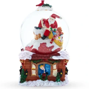 Santa With Christmas Gifts Chimney Journey: Musical Water Snow Globe - CaringForTots - Professional Baby and Children's Products | Caring for Growth, Caring for Every Moment* Santa