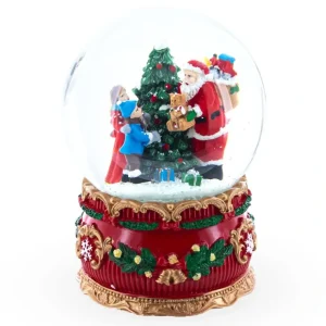Santa's Gift Giver: Musical Snow Water Globe Figurine With Christmas Presents - CaringForTots - Professional Baby and Children's Products | Caring for Growth, Caring for Every Moment* Santa