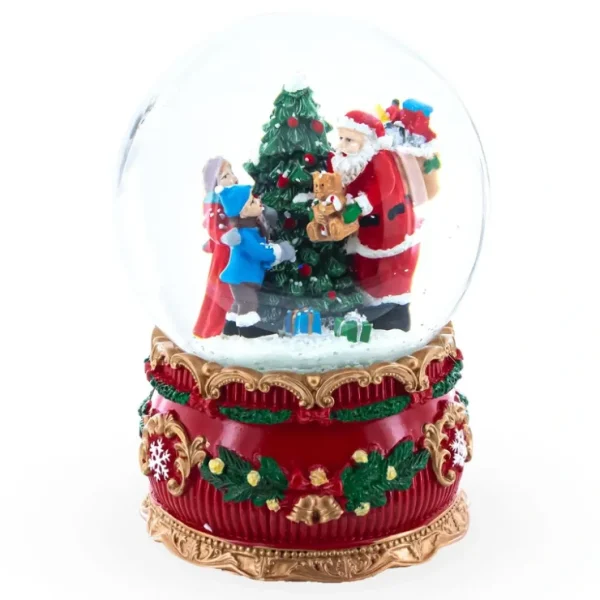 Santa's Gift Giver: Musical Snow Water Globe Figurine With Christmas Presents - CaringForTots - Professional Baby and Children's Products | Caring for Growth, Caring for Every Moment* Santa
