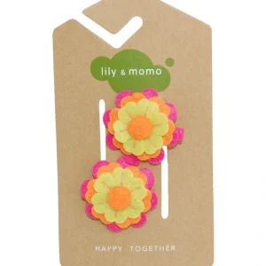 Sassy Flower- Sunset - CaringForTots - Professional Baby and Children's Products | Caring for Growth, Caring for Every Moment* Barrettes