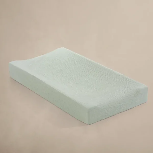 Bedding | Sea Moss Sage Green Changing Pad Cover - CaringForTots - Professional Baby and Children's Products | Caring for Growth, Caring for Every Moment