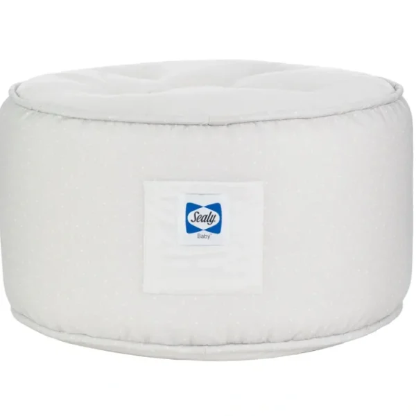 Sealy Pouf - Gray And Dot - CaringForTots - Professional Baby and Children's Products | Caring for Growth, Caring for Every Moment* Pouffes