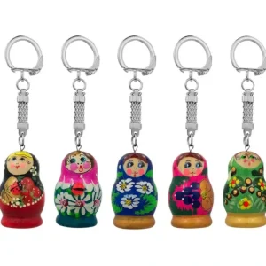 Set Of 5 Assorted Nesting Dolls Key Chains - CaringForTots - Professional Baby and Children's Products | Caring for Growth, Caring for Every Moment* Sorting Toys