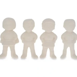 Set Of 4 Blank Superhero Ceramic Figurines Male And Female 3 Inches - CaringForTots - Professional Baby and Children's Products | Caring for Growth, Caring for Every Moment* Ceramic