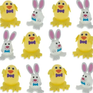 Set Of 12 Chick And Bunny Easter Eggs 2.5 Inches - CaringForTots - Professional Baby and Children's Products | Caring for Growth, Caring for Every Moment* Easter Crafts