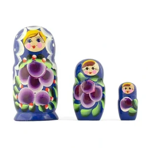 Set Of 3 Daffodils Flowers Wooden Nesting Dolls 3.5 Inches - CaringForTots - Professional Baby and Children's Products | Caring for Growth, Caring for Every Moment* Flowers