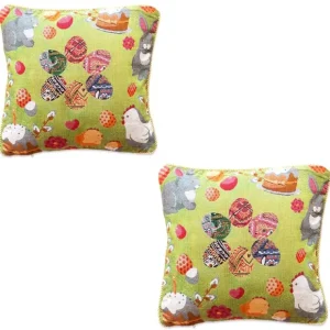 Set Of 2 Easter Eggs With Bunny, Chicks And Willow Tree Throw Pillow Covers - CaringForTots - Professional Baby and Children's Products | Caring for Growth, Caring for Every Moment* Pillow Covers