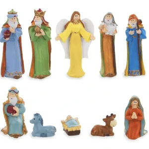 Set Of 10 Miniature Nativity Scene Gift Set Figurines - CaringForTots - Professional Baby and Children's Products | Caring for Growth, Caring for Every Moment* Gift Sets