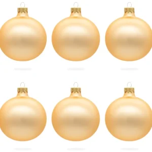 Set Of 6 Rose Gold Glass Ball Ornaments 3.25 Inches - CaringForTots - Professional Baby and Children's Products | Caring for Growth, Caring for Every Moment* Christmas Tree Ornaments