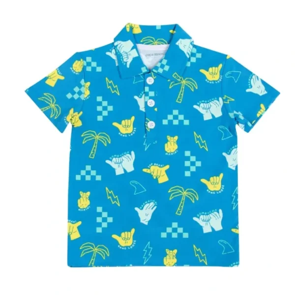 Shaka Code Bamboo Polo Shirt - CaringForTots - Professional Baby and Children's Products | Caring for Growth, Caring for Every Moment* Polo Shirts