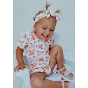 Shell Yeah Checkers Bodysuit Dress - CaringForTots - Professional Baby and Children's Products | Caring for Growth, Caring for Every Moment* Dresses