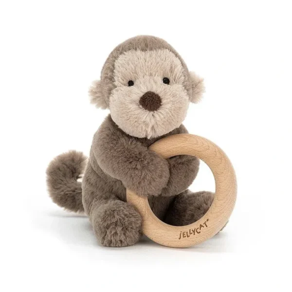 Toys | Shooshu Monkey Wooden Ring Toy - CaringForTots - Professional Baby and Children's Products | Caring for Growth, Caring for Every Moment