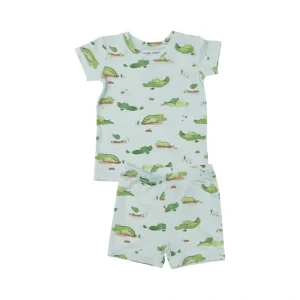 Short Lounge Wear Set - Alligators - CaringForTots - Professional Baby and Children's Products | Caring for Growth, Caring for Every Moment* Pajamas - Short Set