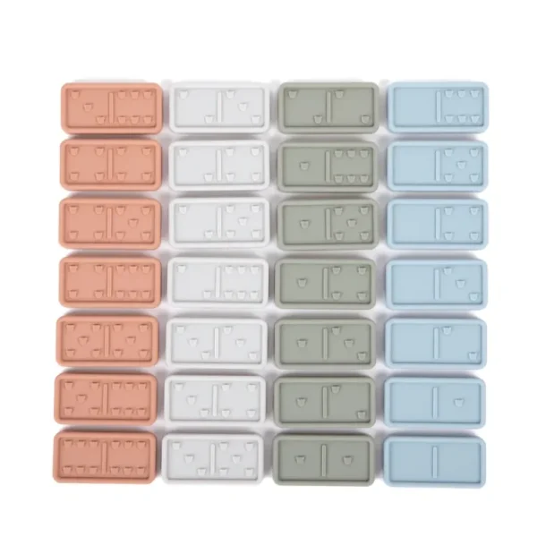 Toys | Silicone Domino Set - CaringForTots - Professional Baby and Children's Products | Caring for Growth, Caring for Every Moment