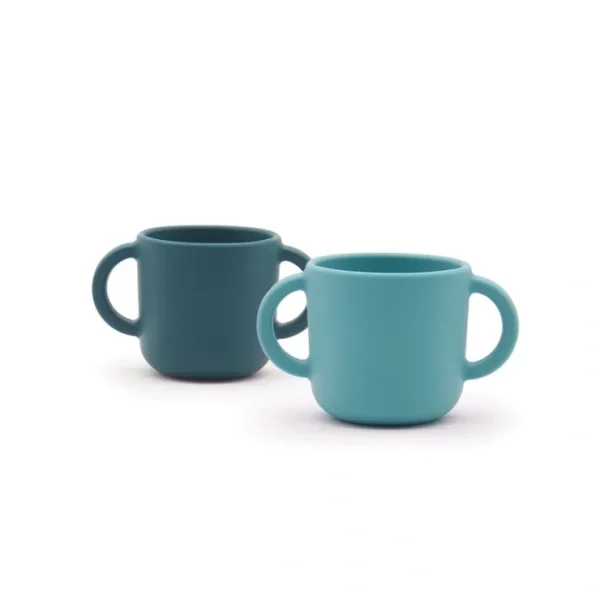 Silicone Training Cup Set - Blue Abyss / Lagoon - CaringForTots - Professional Baby and Children's Products | Caring for Growth, Caring for Every Moment* Kids