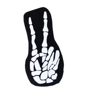 Skeleton Peace Sign Pillow - CaringForTots - Professional Baby and Children's Products | Caring for Growth, Caring for Every Moment* Decorative Pillows
