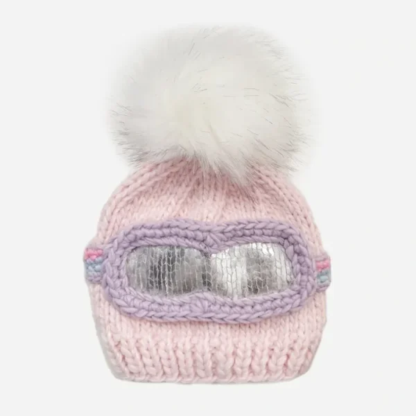 Clothing | Ski Goggles Knit Hat - Pink - CaringForTots - Professional Baby and Children's Products | Caring for Growth, Caring for Every Moment