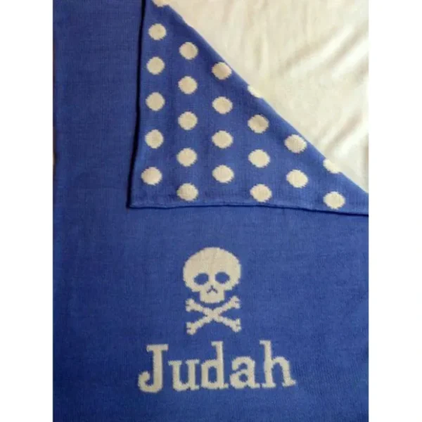 Skull Double Cotton Knit Blanket - CaringForTots - Professional Baby and Children's Products | Caring for Growth, Caring for Every Moment* Blankets