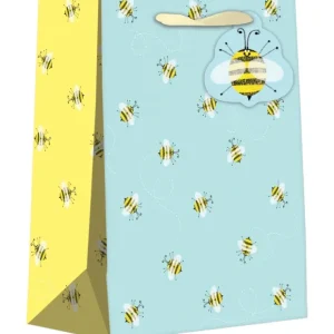 Small Baby Gift Bags, Honey Bees with Glitter Accents - CaringForTots - Professional Baby and Children's Products | Caring for Growth, Caring for Every Moment* Favor Bags & Boxes