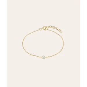 Small Bezel Diamond Anklet - CaringForTots - Professional Baby and Children's Products | Caring for Growth, Caring for Every Moment* All Products