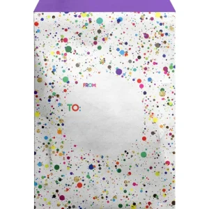 Small Printed Padded Mailing Envelopes, Paint Splatter - CaringForTots - Professional Baby and Children's Products | Caring for Growth, Caring for Every Moment* Paint Kits