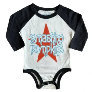 Smashing Pumpkins Star Recycled Raglan Onesie - CaringForTots - Professional Baby and Children's Products | Caring for Growth, Caring for Every Moment* Boys