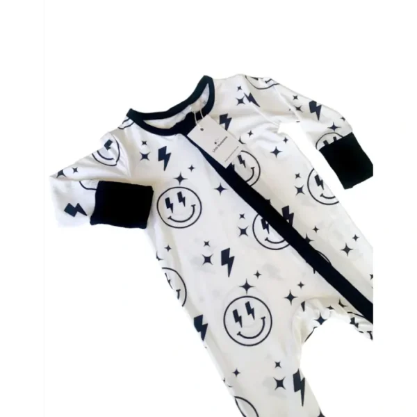 Smiley Coverall - CaringForTots - Professional Baby and Children's Products | Caring for Growth, Caring for Every Moment* Rompers - Overall