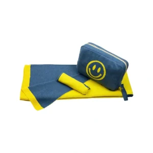 Smiley Marine/yellow - CaringForTots - Professional Baby and Children's Products | Caring for Growth, Caring for Every Moment* Baby Blankets