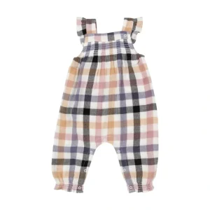 Smocked Overall - Harvest Plaid - CaringForTots - Professional Baby and Children's Products | Caring for Growth, Caring for Every Moment* Rompers - Overall