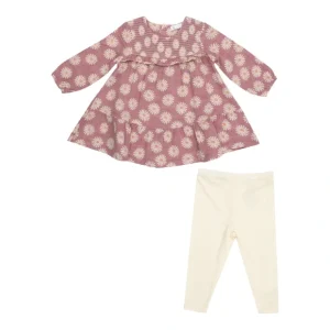 Smocked Ruffle Tiered Dress And Legging - Daisy Dynamo - CaringForTots - Professional Baby and Children's Products | Caring for Growth, Caring for Every Moment* Leggings