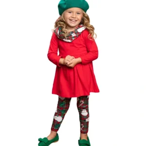 Snowmen And Candy Canes Tunic, Scarf And Legging Set - CaringForTots - Professional Baby and Children's Products | Caring for Growth, Caring for Every Moment* Leggings